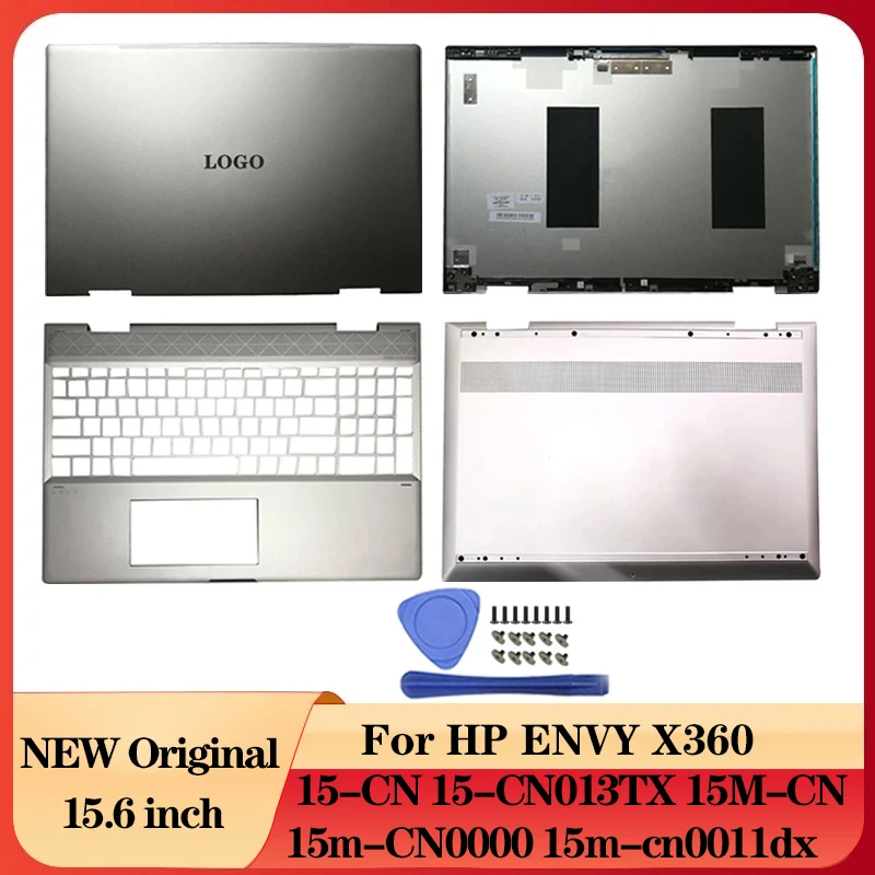 Laptop LCD Back Cover/Palmrest/Bottom Case For HP ENVY X360 15-CN 15-CN013TX 15M-CN 609939-001 L23794-001 L23846-001 Silver