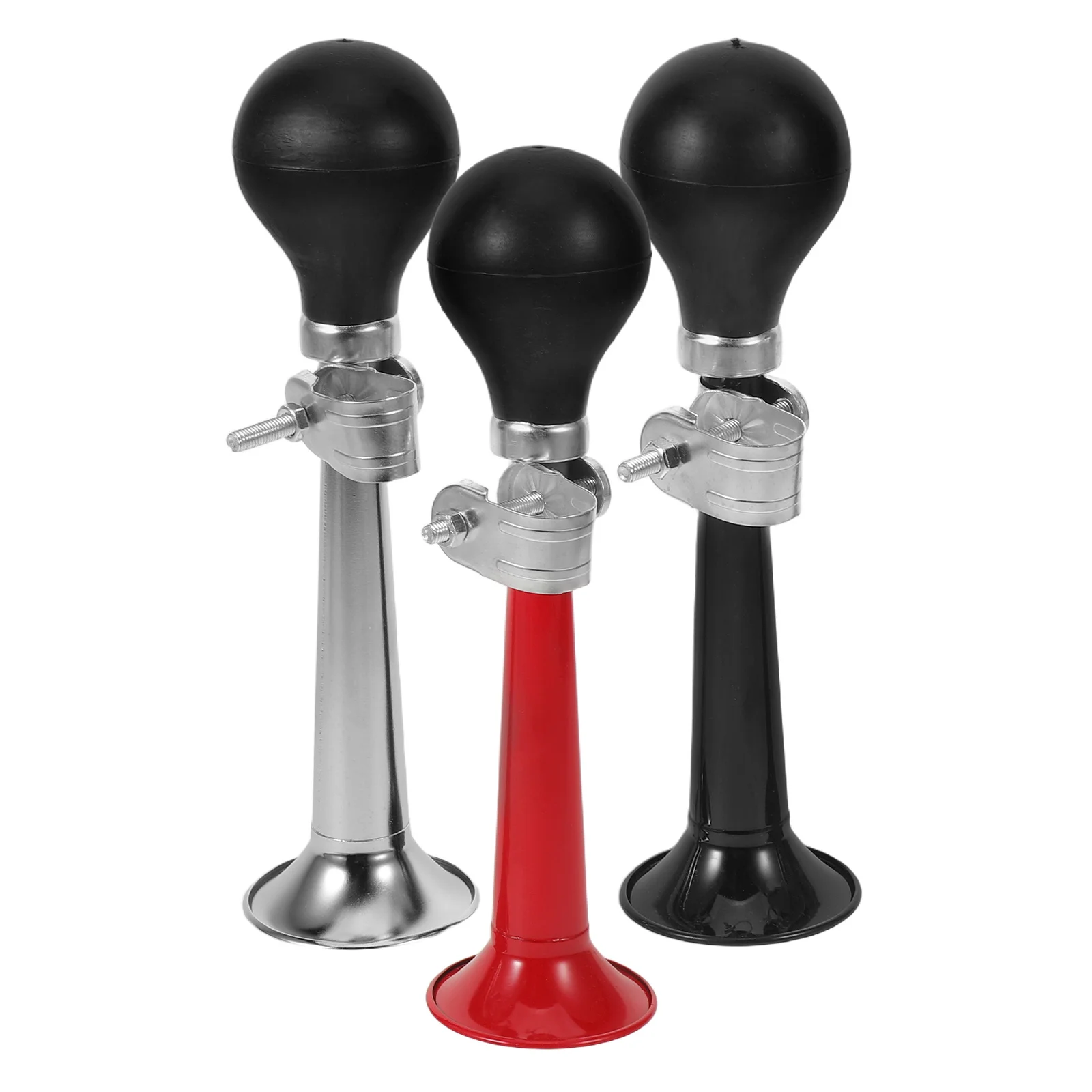 

3Pcs Bike Air Horn Metal Vintage Squeeze Bulb Loud Bell for Mountain Road Bikes Handlebar Accessories Bike Bell