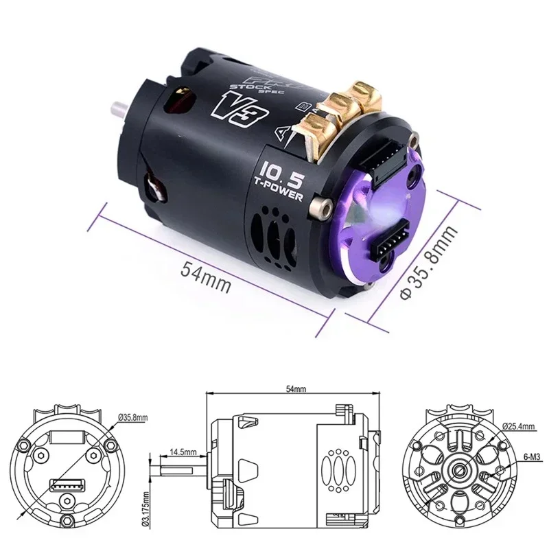 Applicable to 540 V3 Inductive Brushless Motor Competition-Level Speed Brushless Inductive Motor Hot sales