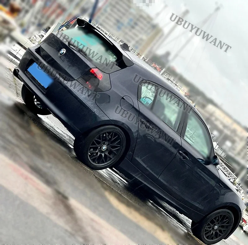 Dachspoiler für BMW 1er Serie E81 E82 E87 E88 2004-2011 Heckflügel Spoiler ABS Carbon-Look Lippe Spoiler Universal für Fließheck – Detail 2