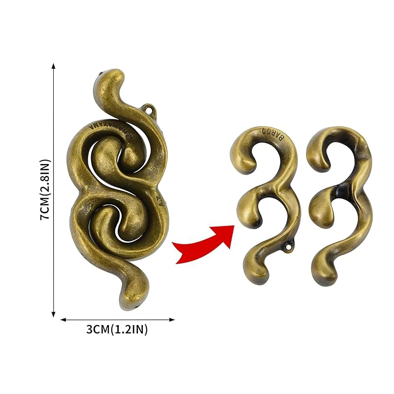 Disentanglement 3PCS Set Puzzle in metallo Rompicapo IQ Test Giocattoli Giochi mentali educativi per bambini Adolescenti Regali Juegos De Ingenio