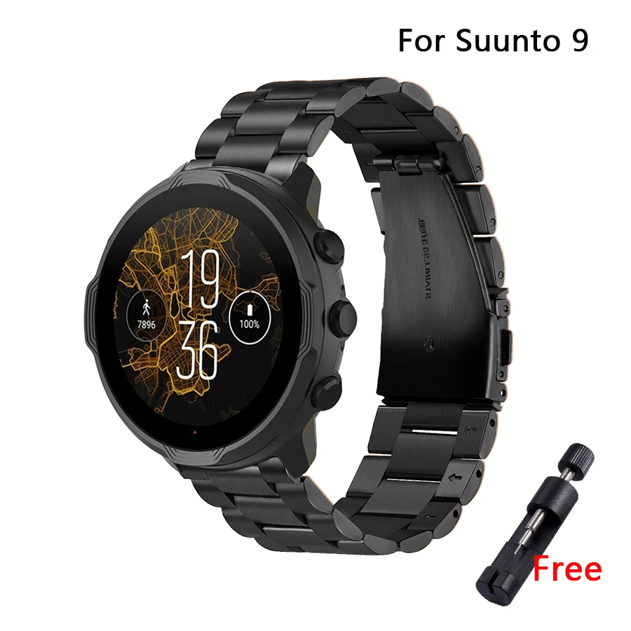 

24mm Metal Watchband for SUUNTO9/9 Baro Strap Replacement Wristband for SUUNTO D5 Sports Bracelet SmartWatch Band