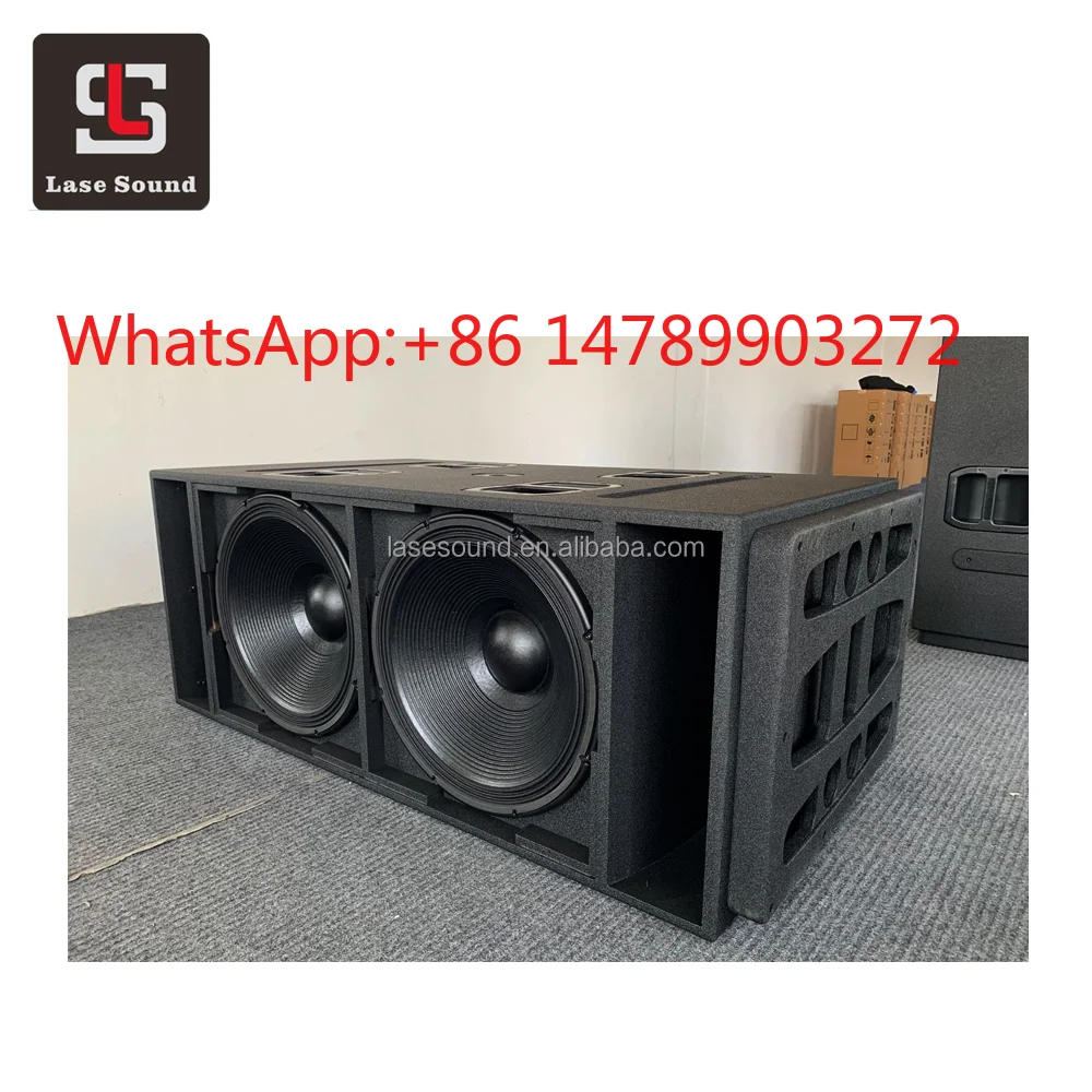 

Dual 18 Inch Neodymium Subwoofer 1600W 4Ohm Wooden Speaker for Outdoor Concert Wedding