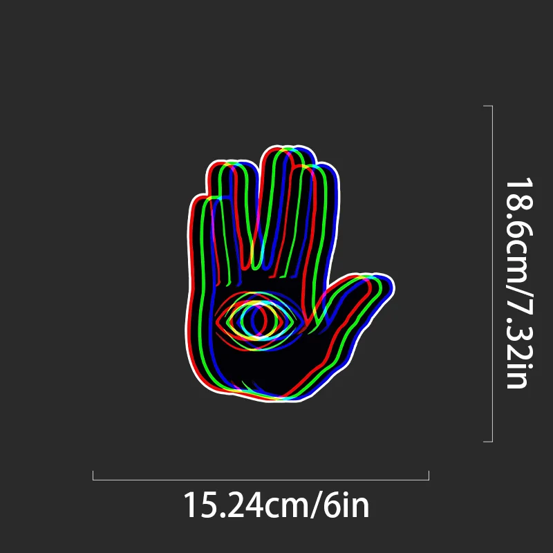 

1 шт. Trippy психоделическая ручная виниловая наклейка- Groovy Vibe для снаряжения музыкального фестиваля/чехлов для телефонов/шлем/магниты с мостом