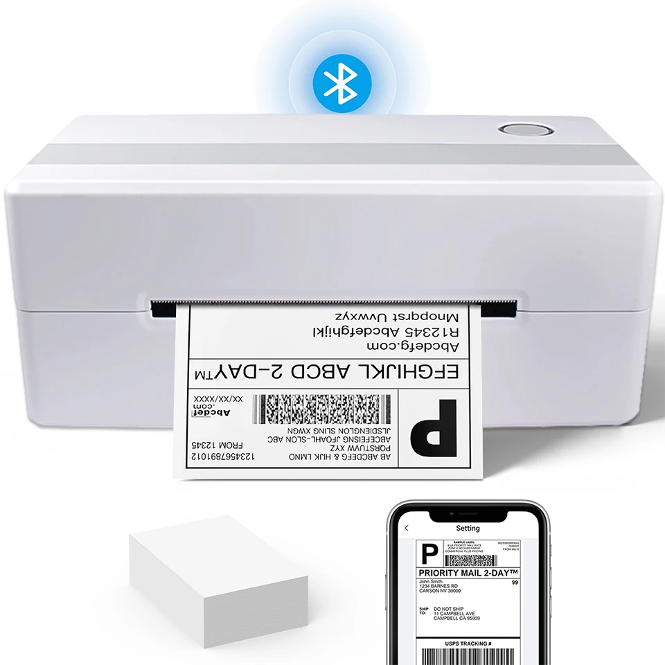 Thermal Printer Support Bluetooth Connection Mode Thermal Self-adhesive Suitable for Courier Face Sheet Printing Universal Small