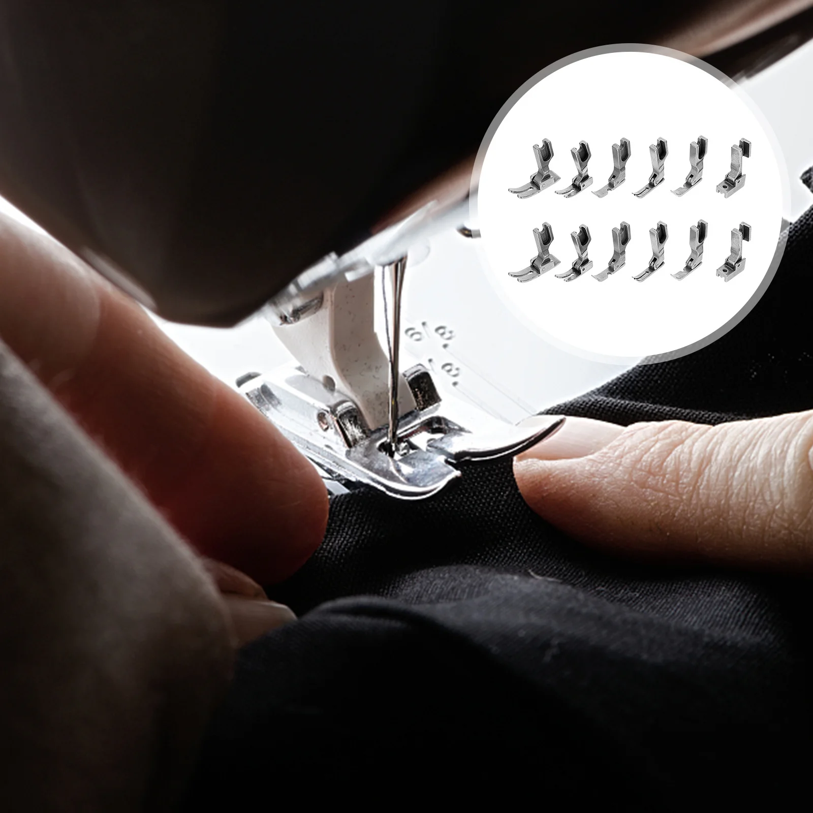 

11pcs Presser Feet Set Stainless Steel Industrial Sewing Machine Accessories For Low-Handle Machines Sewing Supplies Handicraft