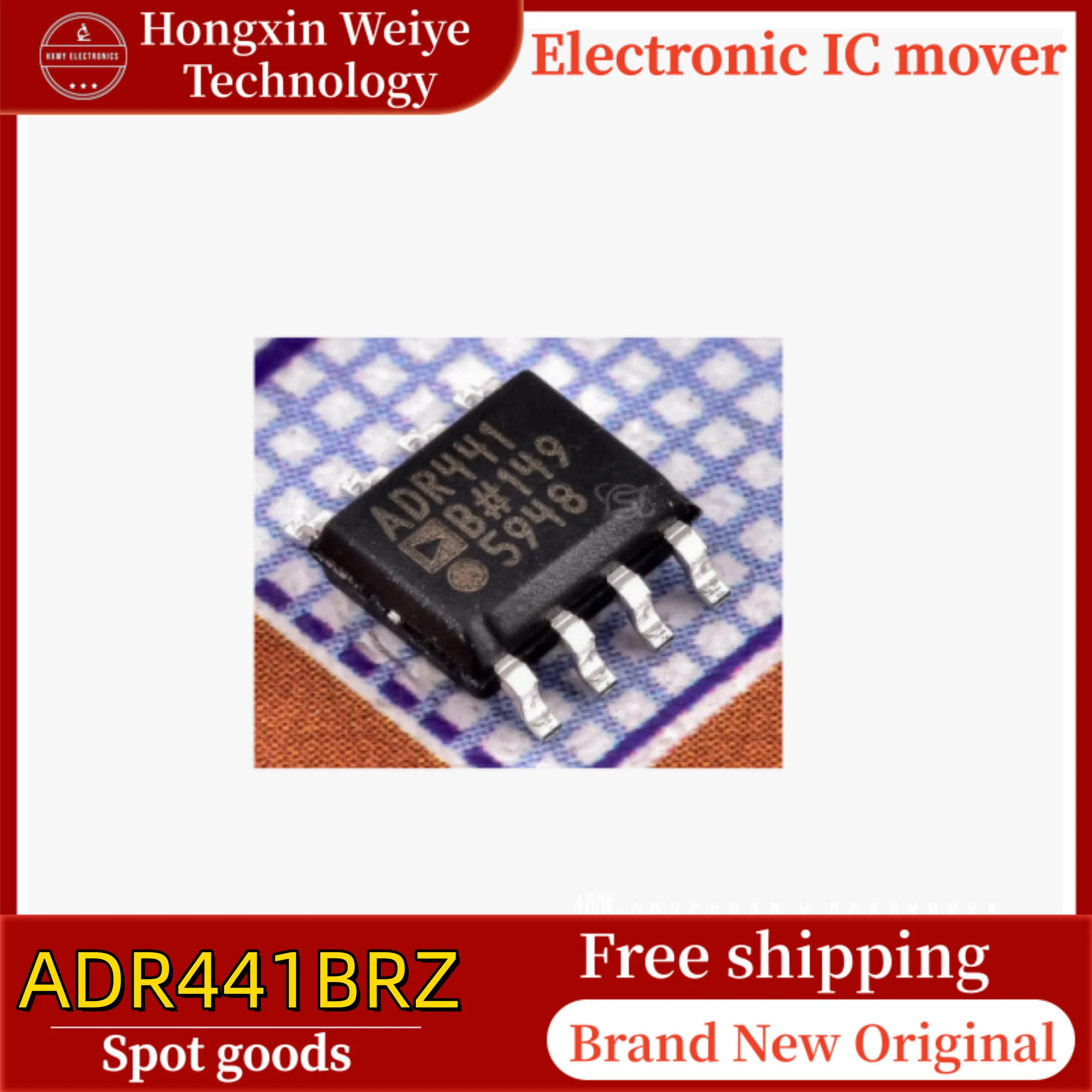 

2/10 pcs ADR441BRZ ADR441 SOP-8 3V~18V voltage reference chip brand new in stock free shipping