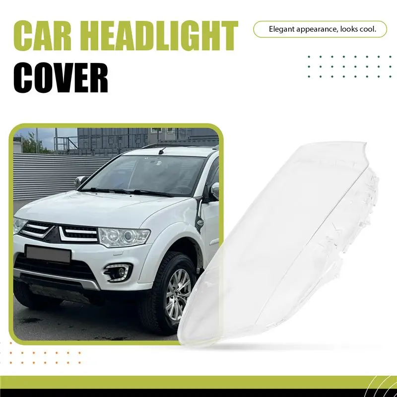 A66P-لميتسوبيشي باجيرو سبورت 2013-2015 المصباح قذيفة غطاء مصباح غطاء للعدسات الشفافة غطاء المصباح