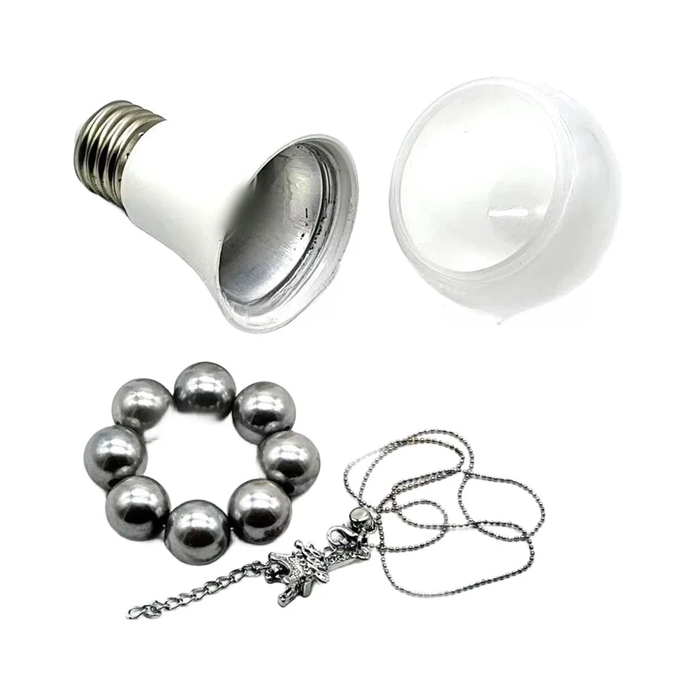 Realistic Light Bulb Money Jar Constructed to Resemble Standard Bulb Size and Shape With Internal Storage Capability