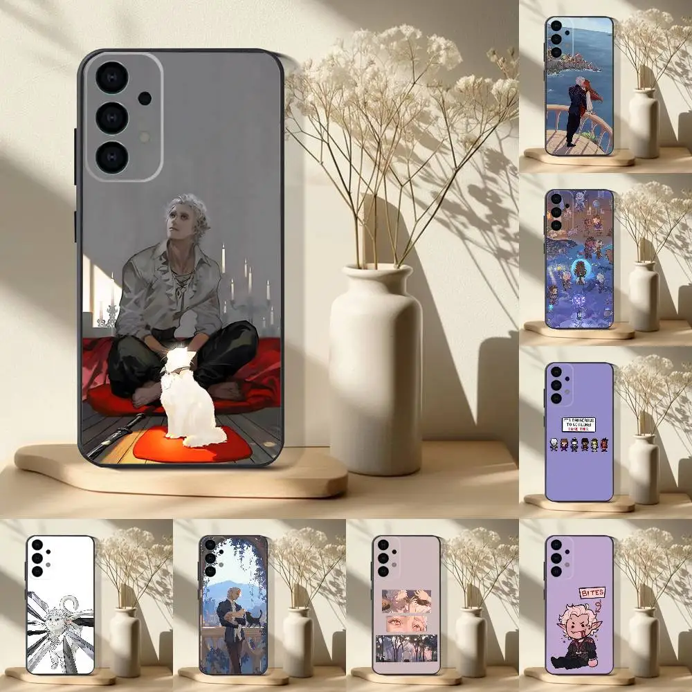 

B-Baldurs Gate 3 Astarion Phone Case For Samsung S 25,24,23,22,30,21,10,9,Ultra,Plus,Lite,FE,4,5G Black Soft Case