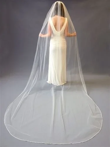 1T White/Ivory 3m Cathedral crystal Wedding Accessory Bridal Veils veil + comb