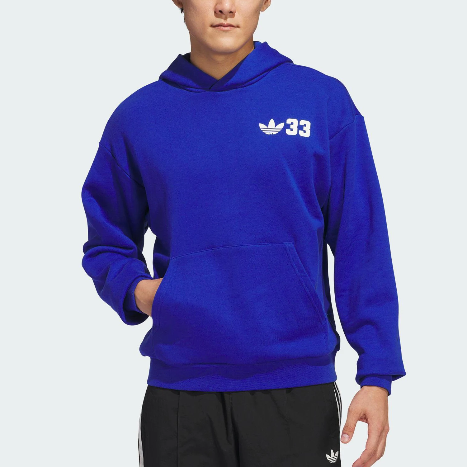 

Adidas genuine Three Stripes Unisex Knit Fashion Loose Hooded Sweatshirt JP2103