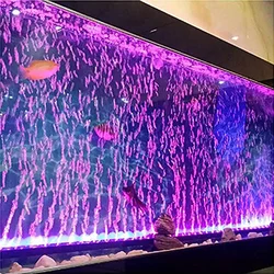 LED Air Bubble Light Aquarium Lamp Underwater Submersible Fish Tank Light Color Changing Making Oxygen for Fish Tank