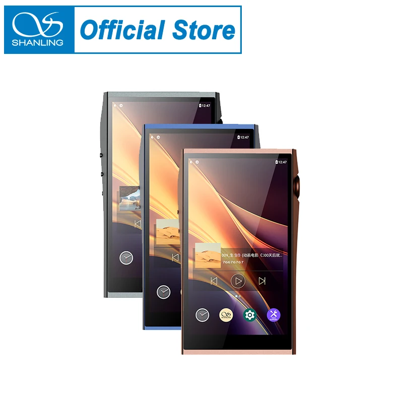 SHANLING M7T Tragbarer Android 13-Player DAC AMP Referenzgeräusch Dual AKM AK4498EX AK4191 Hi-Res Audio Zwei-Wege-Bluetooth LDAC