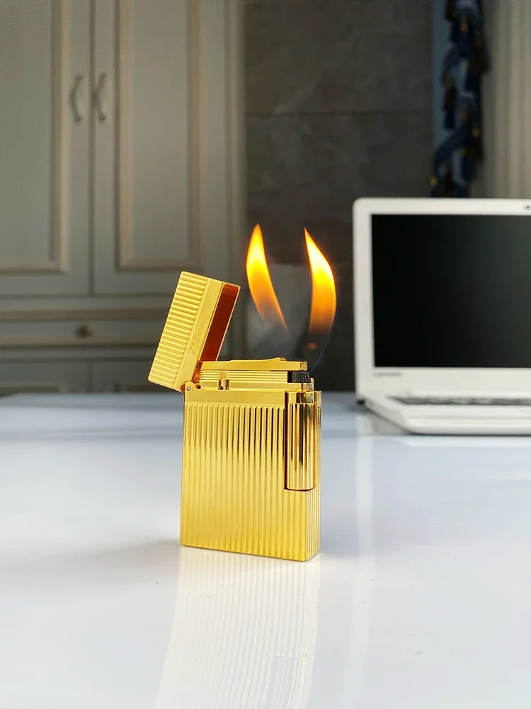

Brand new classic metal Langsheng lighter, inflatable lighter, loud lighter, high-end gift, fashionable