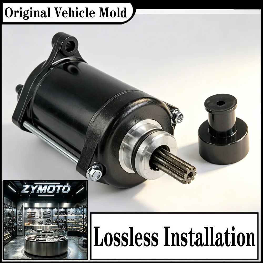 For Kawasaki Ninja H2 H2R H2 Carbon H2 SX Z H2 2015-2023 Motorcycle Starter Motor 12V CCW 9 Spline OEM 21163-0750 Replacement Ki
