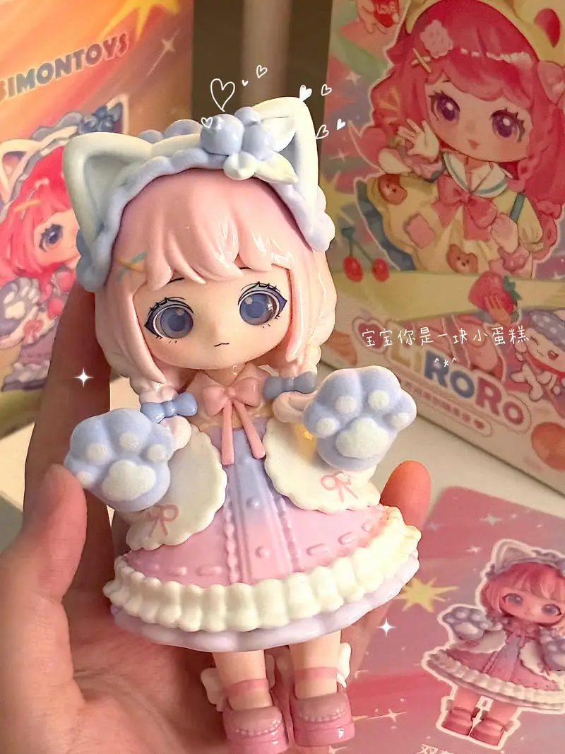 

Genuine Liroro Candy House Series Blind Box Creative Handmade Kawaii Model Room Decoration Doll Action Figure collectible toy