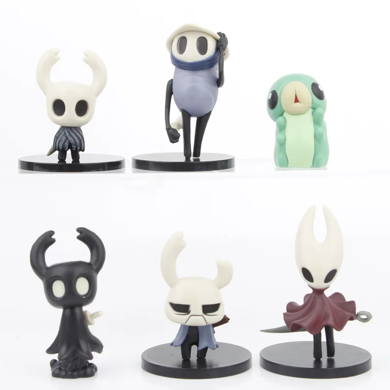 

6Pcs Hollow Knight Toys Anime Game Figure The Knight Action Figure Hornet/Quirrel Figurine Collectible Model Doll Kid Gift 5-8CM