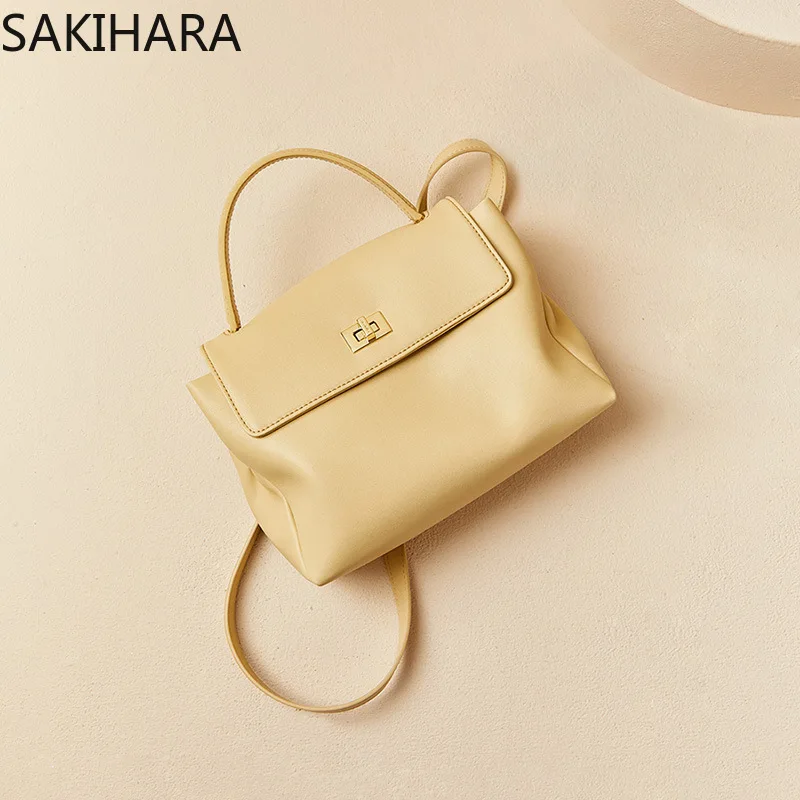 

Crossbody Bags for Women Solid Color Simple New Arrive Vintage All Match Large Capacity Cow Leather Ladies Bolsas De Mujer