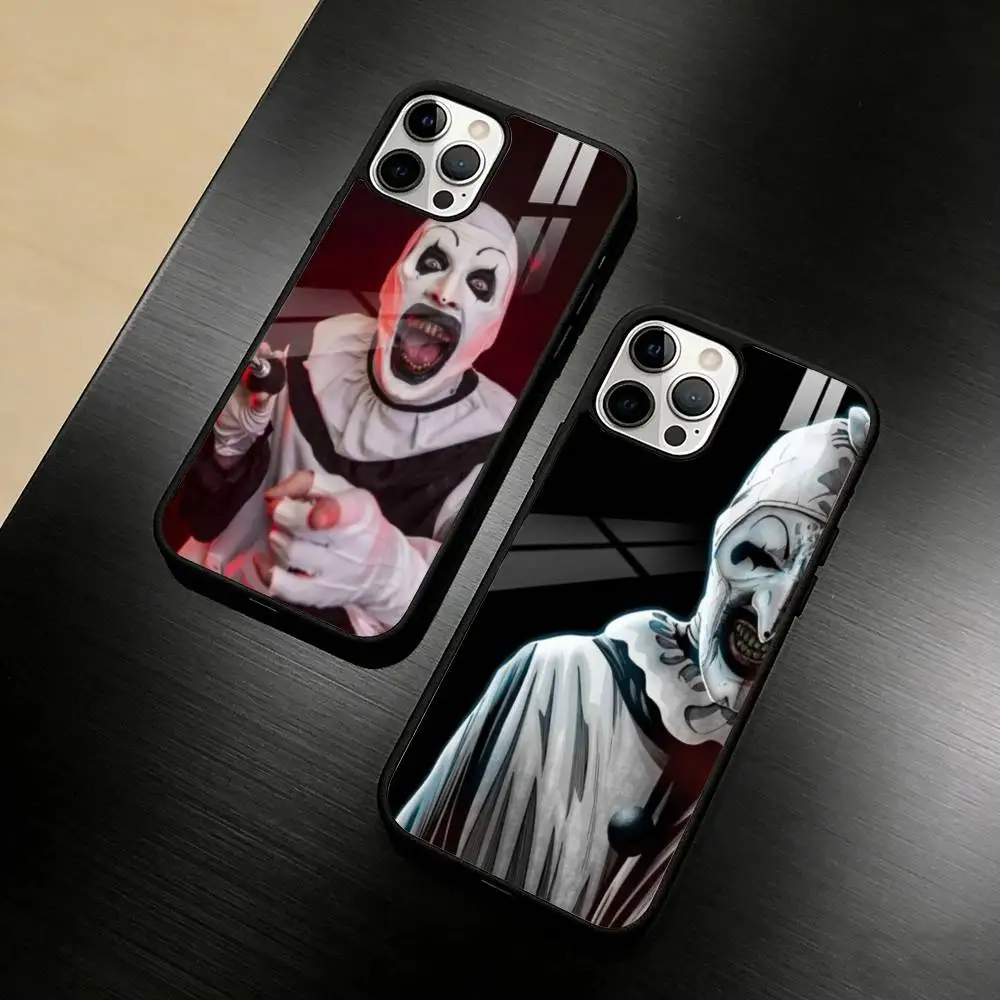 

Art the Clown horror T-Terrifier Phone Case For iPhone 17 16 15 14 13 12 Pro Max Plus for Mirror Wireless Magnetic Cover