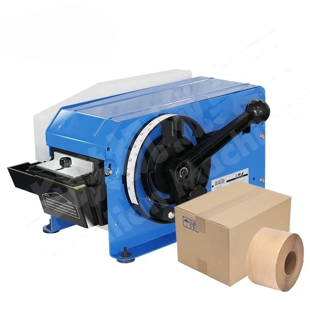 

FX-800 Hualian Eco Carton Wet Water Activated Kraft Paper Gummed Adhesive Tape Dispenser Machine