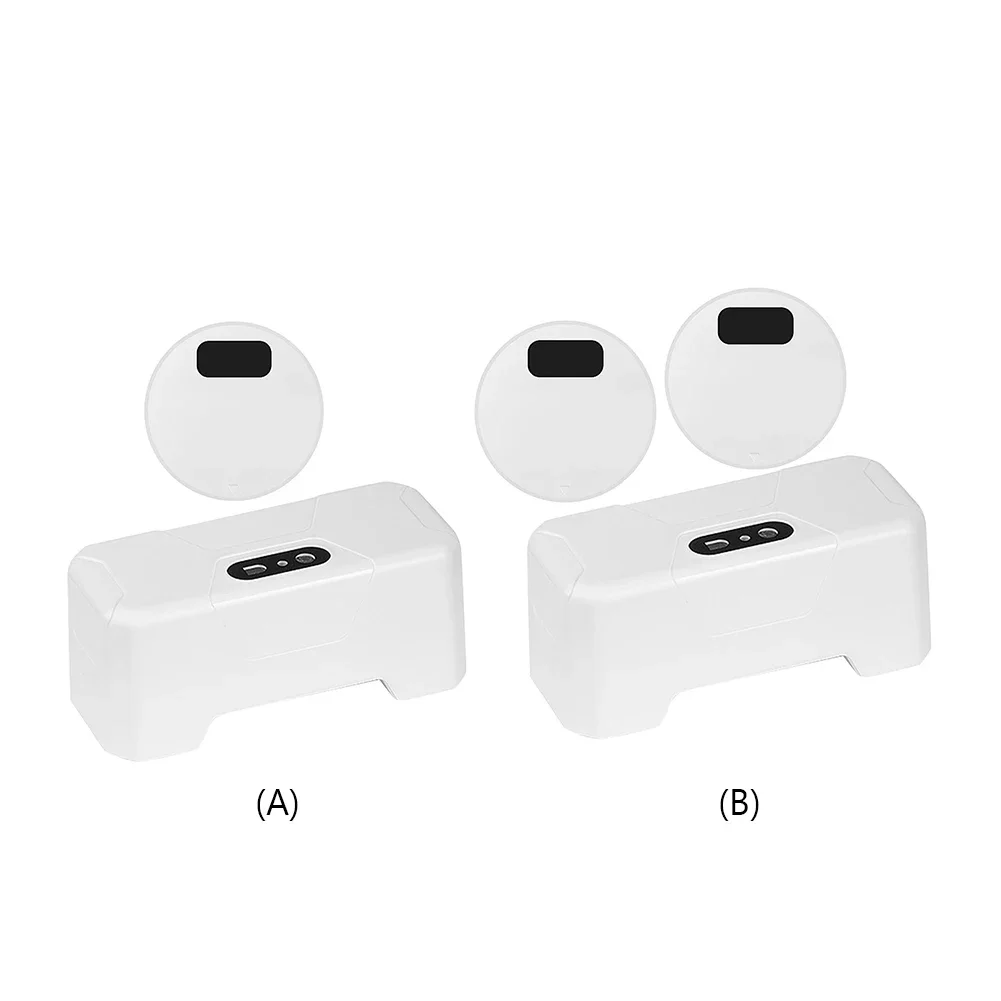 Toilets Flush Button IPX5 Waterproof Smart Toilets Flush Sensor Button Splash-proof with Wireless Transmitter for Public Toilets