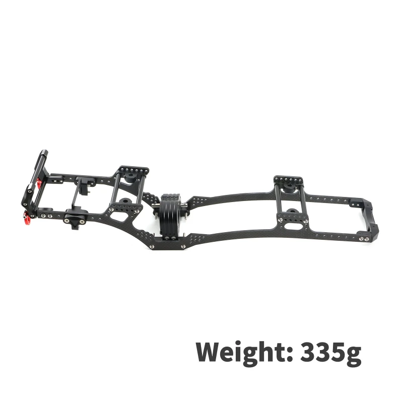 

Carbon Fiber LCG Chassis Kit Frame Rail Skid Plate Gearbox Bumper Set for Axial SCX10 1/10 RC Crawler Car DIY Upgrade Parts