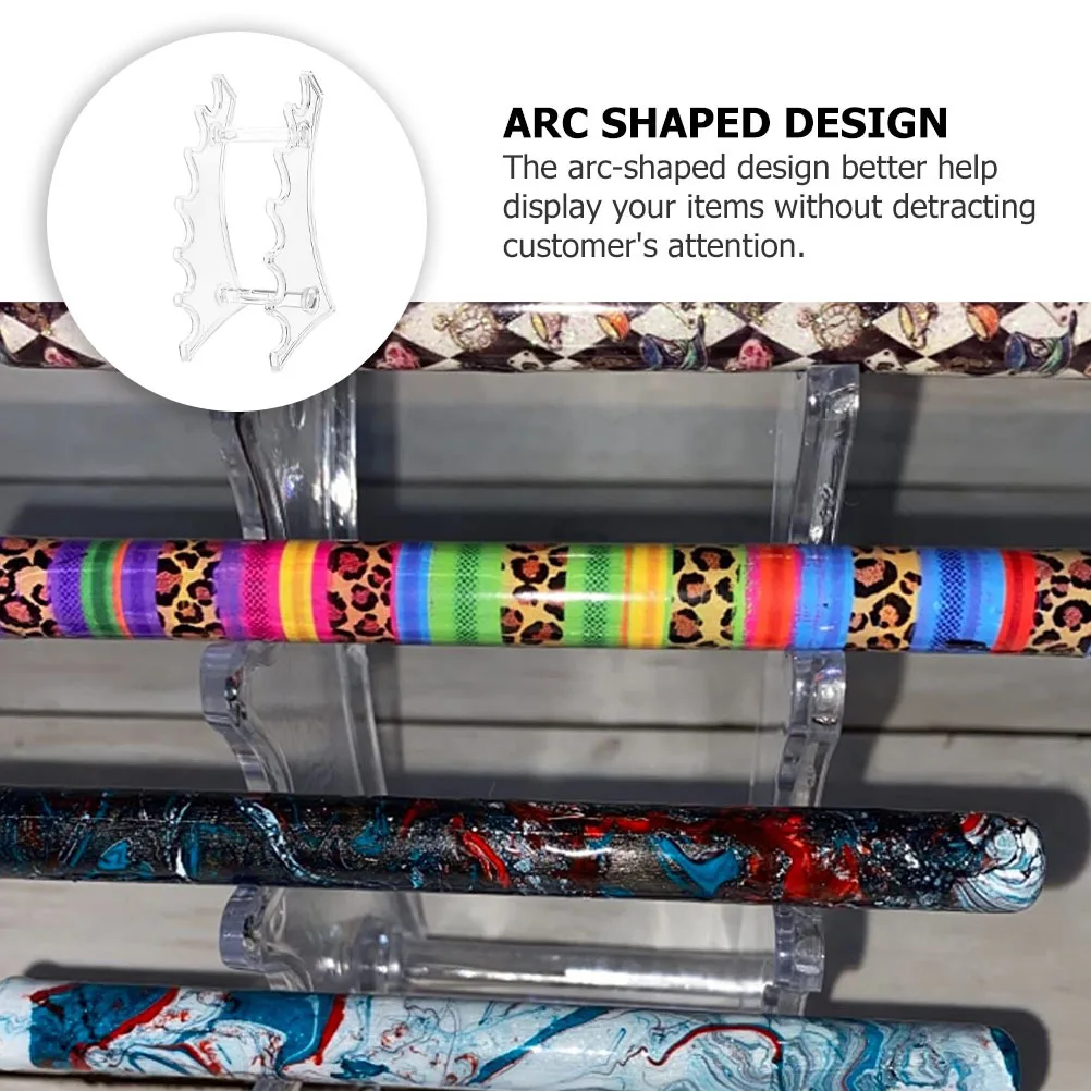 

1Pcs Lip Gloss Holder Acrylic Makeup Stand Display Rack for Eyeliners Ball-Point Pens Writing Instruments Retail Shop Window