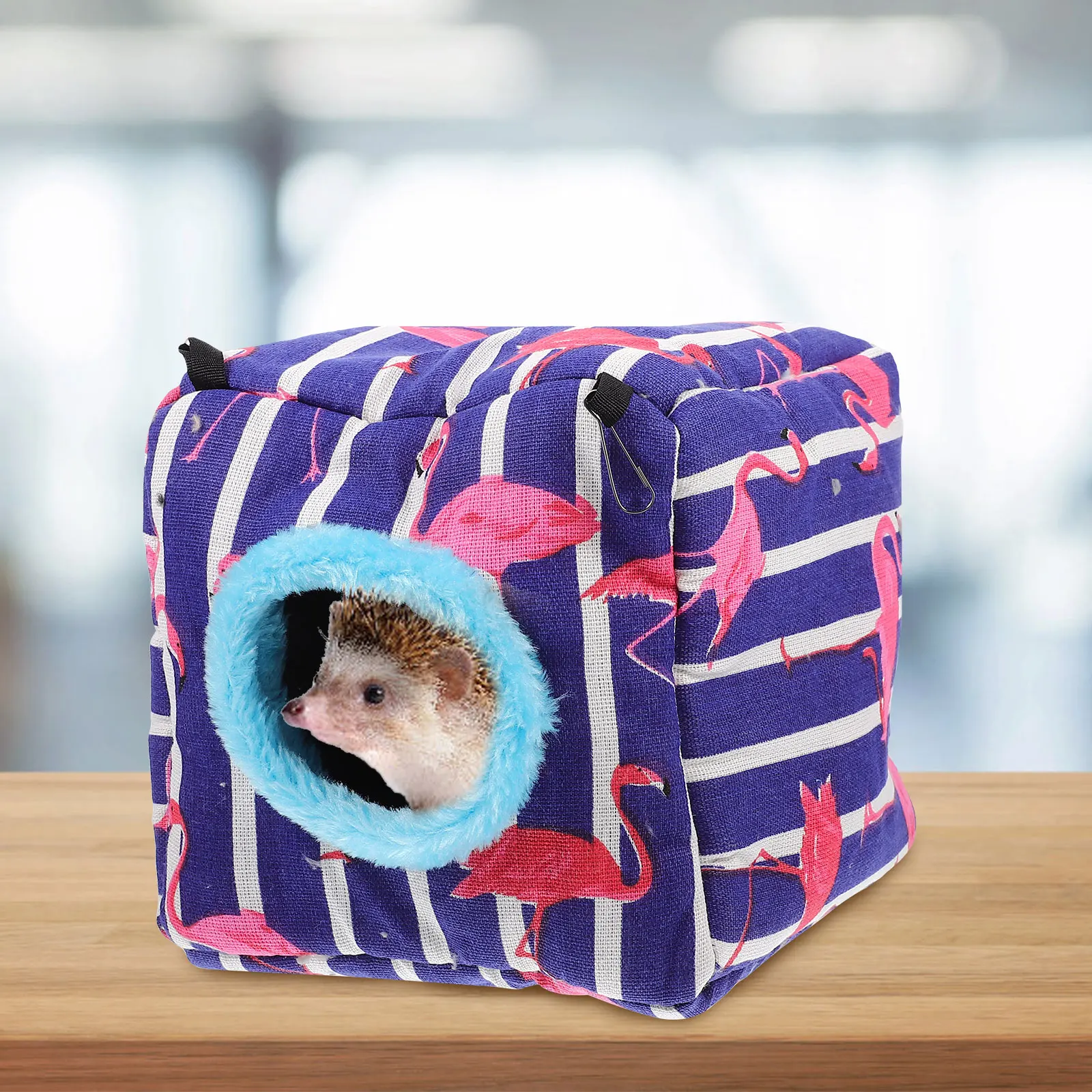 

Cozy Cotton Nest for Hamster Rat Guinea Pig Hedgehog Squirrel Sugar Glider Small Pet Warm Hanging Shelter Yurt Style Sleeping