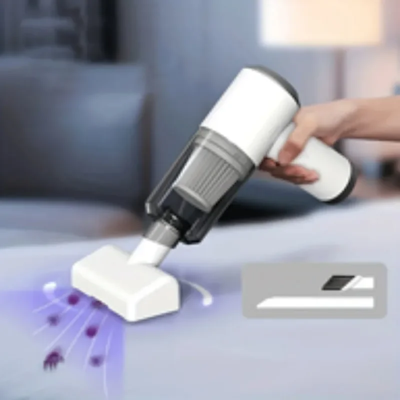 Wireless Handheld Vacuum Cleaner Small Household Mite Remover Three-in-one Car Vacuum Cleaner USB Charging cleaning brush