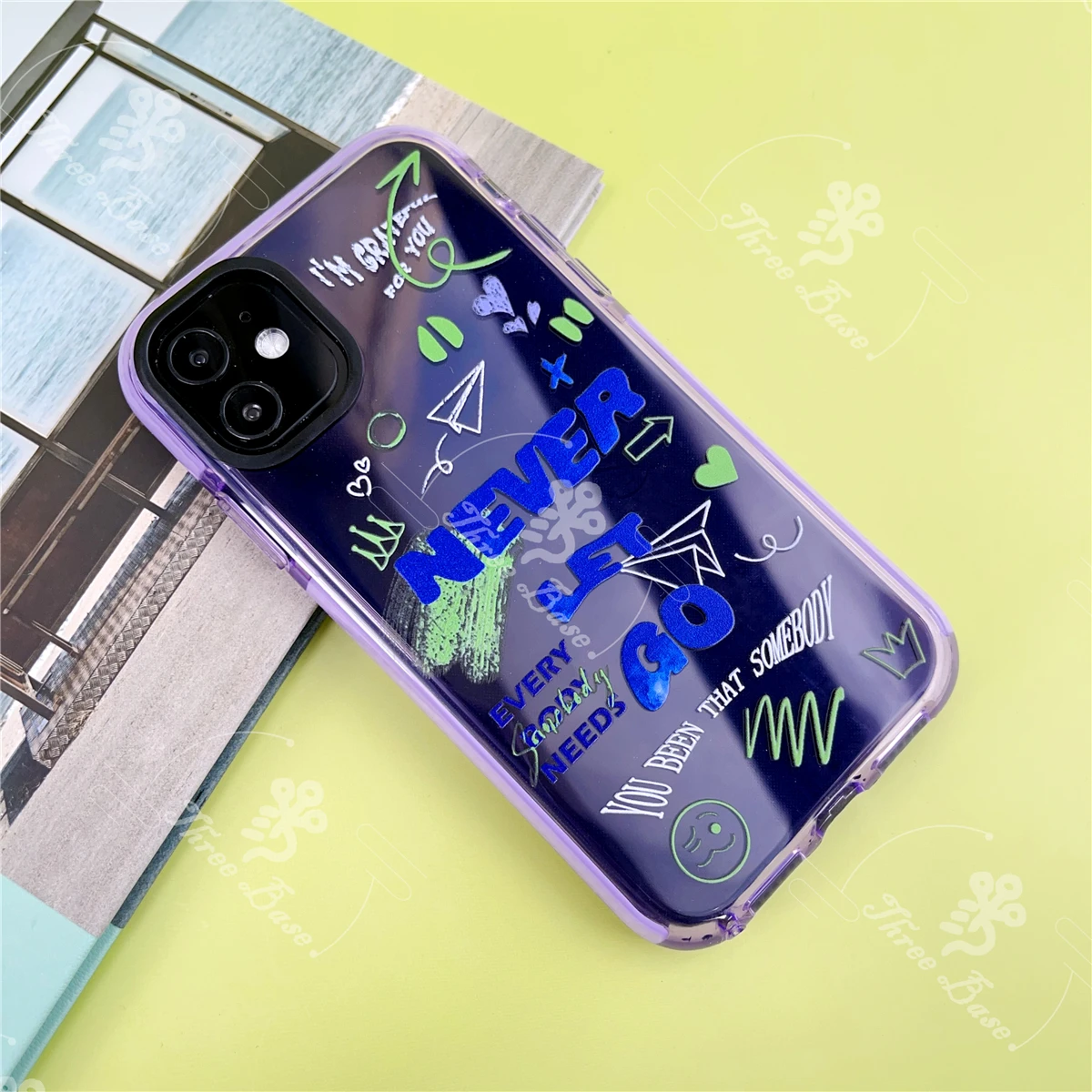 حافظة هاتف JK Never Let Go لهاتف آيفون 16 PRO MAX 15 PRO 15PLUS 7 SE2 8Plus XR XS MAX 12Pro 11 Pro 13 Pro 13 Mini 14Promax