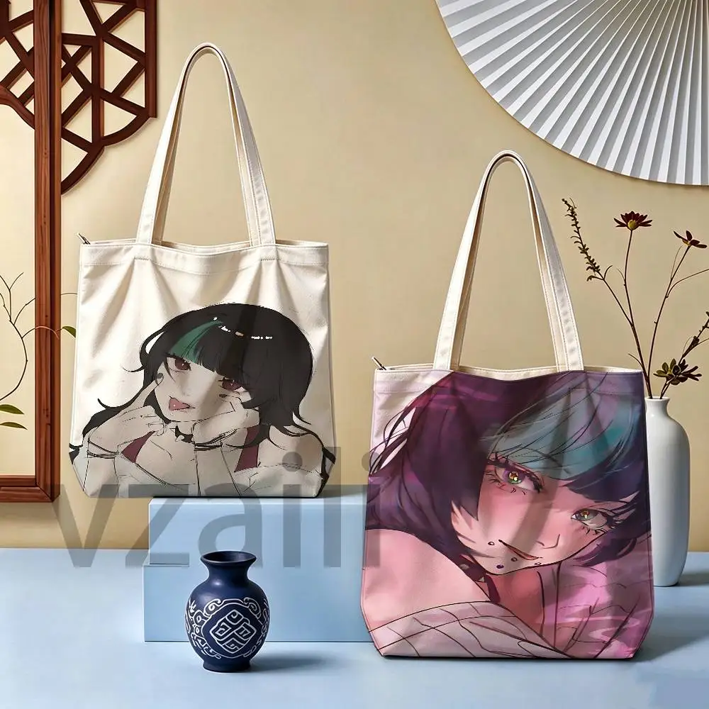 K-kirara H-hoshi Female Printed Versatile Student Portable Office Handbag Bento Bag Handbag Sail Bag