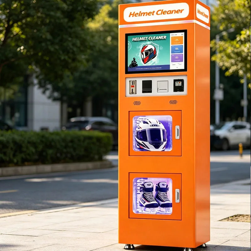 Helmet Cleaning Machine Smart Self Service Vending Kiosk for Motorcycle and Bicycle Helmets Wholesale Customized
