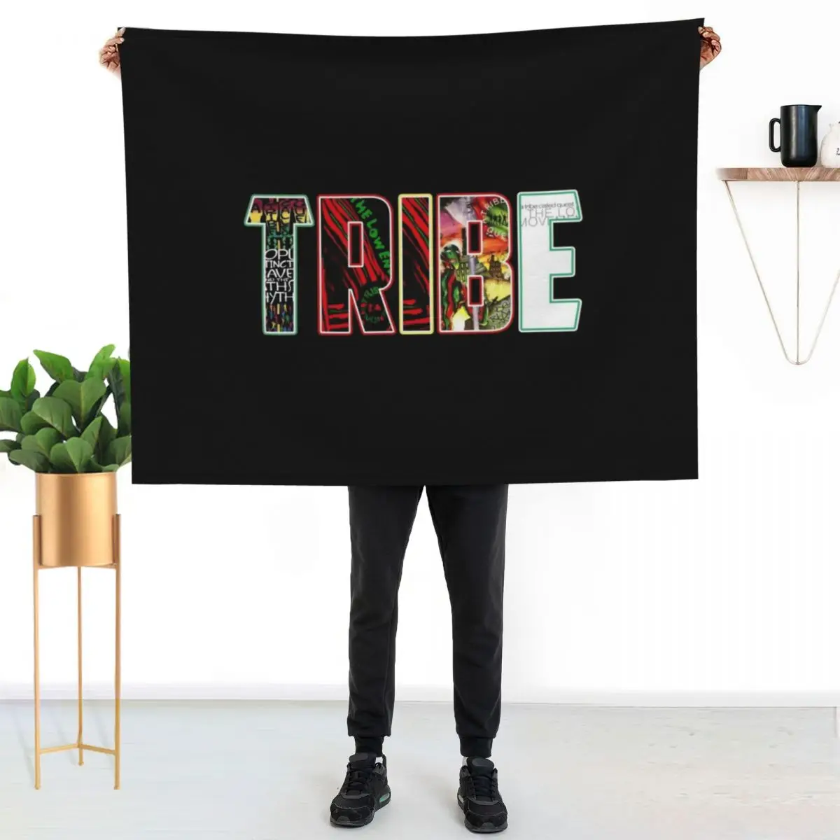 T.R.I.B.E Throw Blanket Sofa blankets ands halloween Tourist Plaid Picnic Blankets