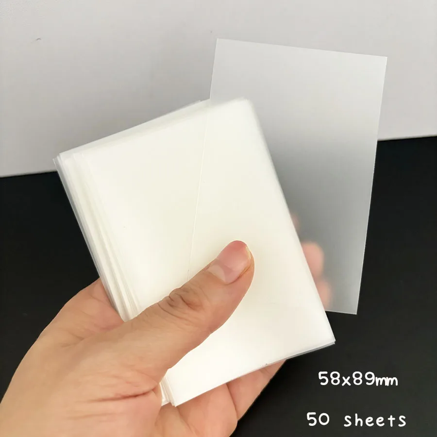 10 Stück matte Hüllen, 50 Stück 58 x 89 mm, 65 x 90 mm Postkartenbeutel, superschlanker Filmhalter – Detail 7