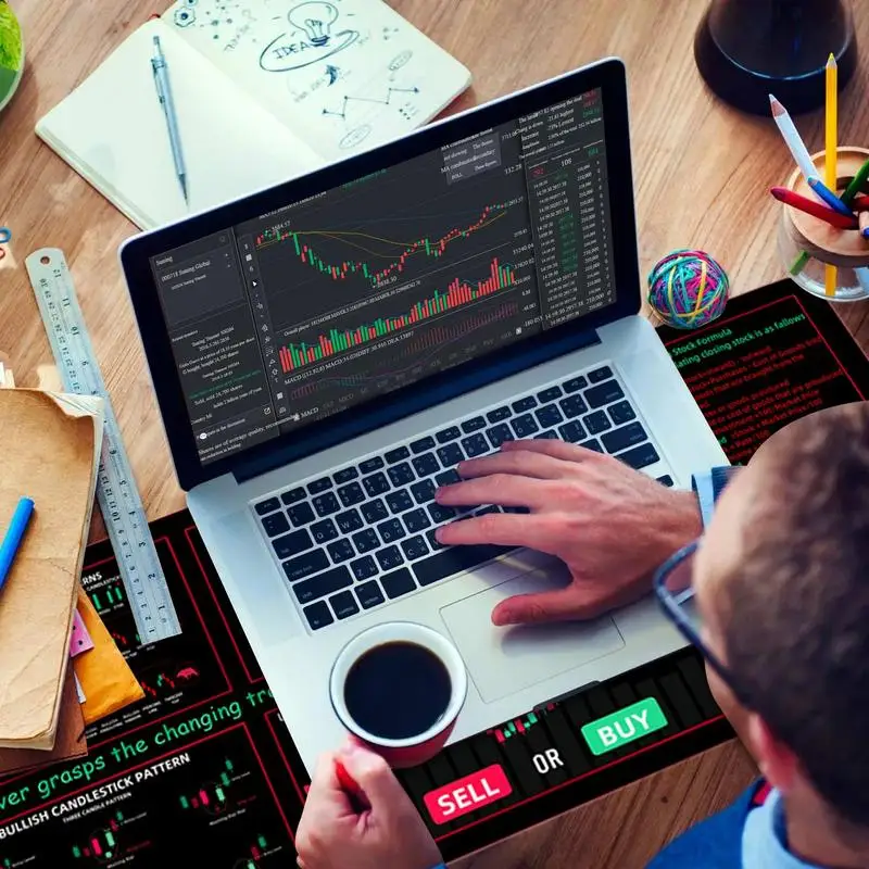 마켓 촛대 패턴 마우스 패드, 대형 책상 놀이 카드 패드, 휴대용 게임 패드, 홈 스튜디오 게임 룸용 책상 보드 매트