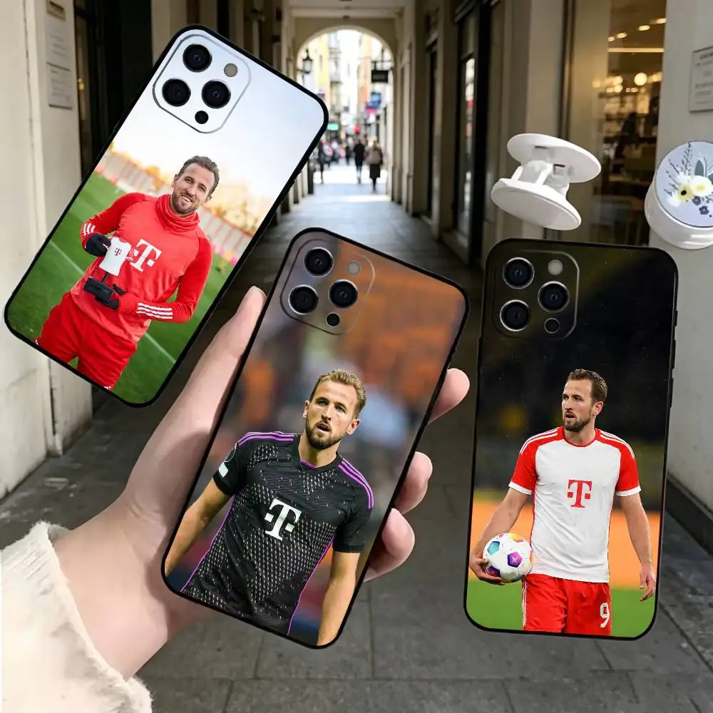 

Harry-Y kane Football P-Player Phone Case For iPhone 17,16,15,14,13,12,11 Plus,Pro Max,XS,Soft Silicone Black Cover