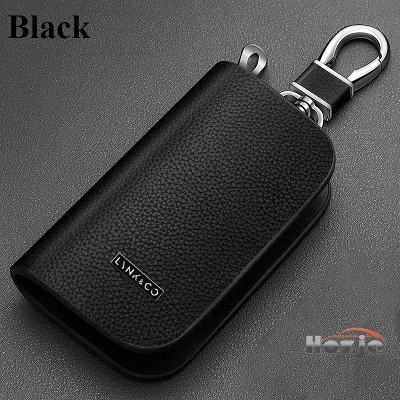 

Car Leather Key Case Zipper Key Cover for LYNK&CO 01 02 03 03+ 05 05+ 08 EM-P 09 Z20 Z10 Remote Control Protective Cover 2025