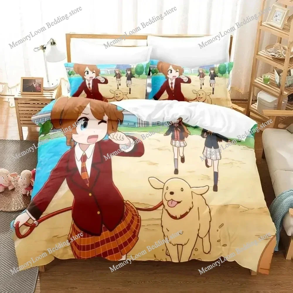 Anime Nijiyon Animation Bedding Set Boys Girls Twin Queen Size Duvet Cover Pillowcase Bed Kids Adult Fashion Home Textileextile