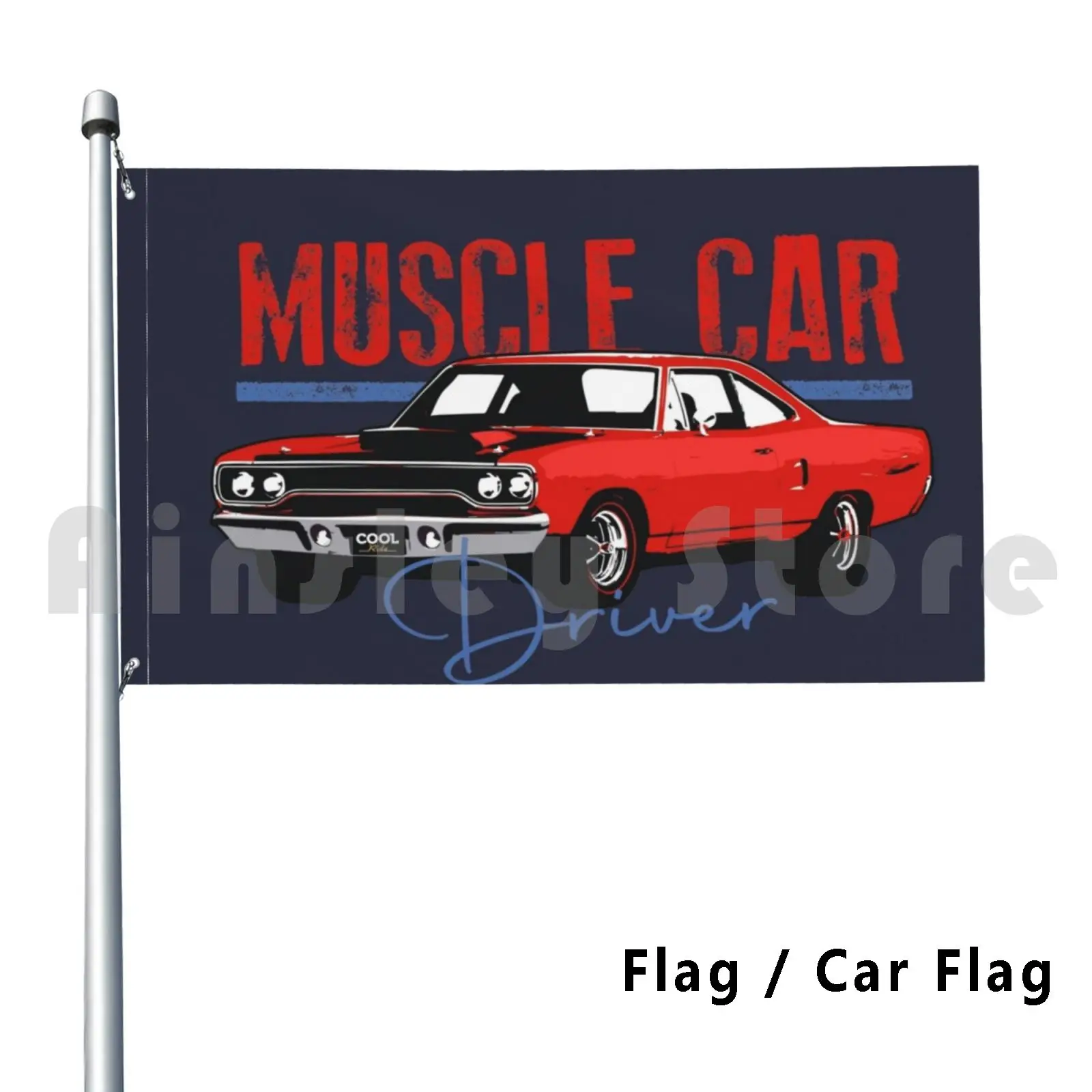 Flag Car Flag 70 Red Muscle Car 2400 1968 1969 1970 68 69 70 Plymouth Roadrunner Road Runner