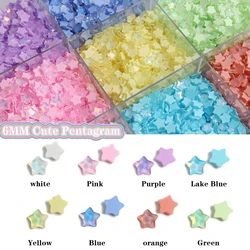 Cute New 6MM Color Mocha Star Flat Back Glass Crystal Nail Art Rhinestone Stone 3D Suitable For DIY Manicure Diamond