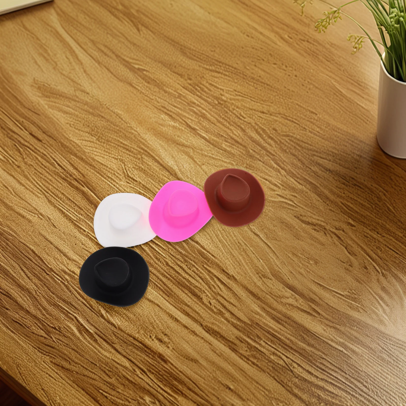 4 قطعة قبعات رعاة البقر الصغيرة قبعات غربية صغيرة للأطفال الحرف زينة الحفلات الإبداعية بطة اكسسوارات القبعات الصغيرة للزجاجات #1