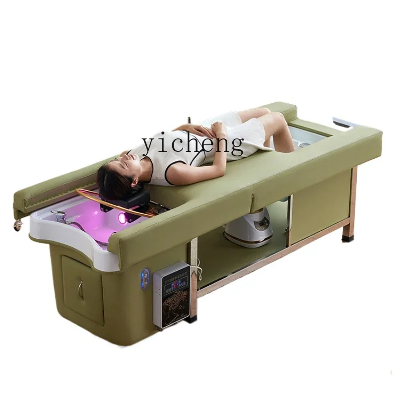 

XL Electric Lifting Head Therapy Foot Bath Integrated Shampoo Bed Water Circulation Fumigation Foot Massage Ear Bed