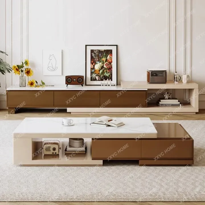 M182 Storage  Coffee Table Extendable Modern Luxury Unique Coffee Table Design Minimalist Couch Tisch Furniture Living