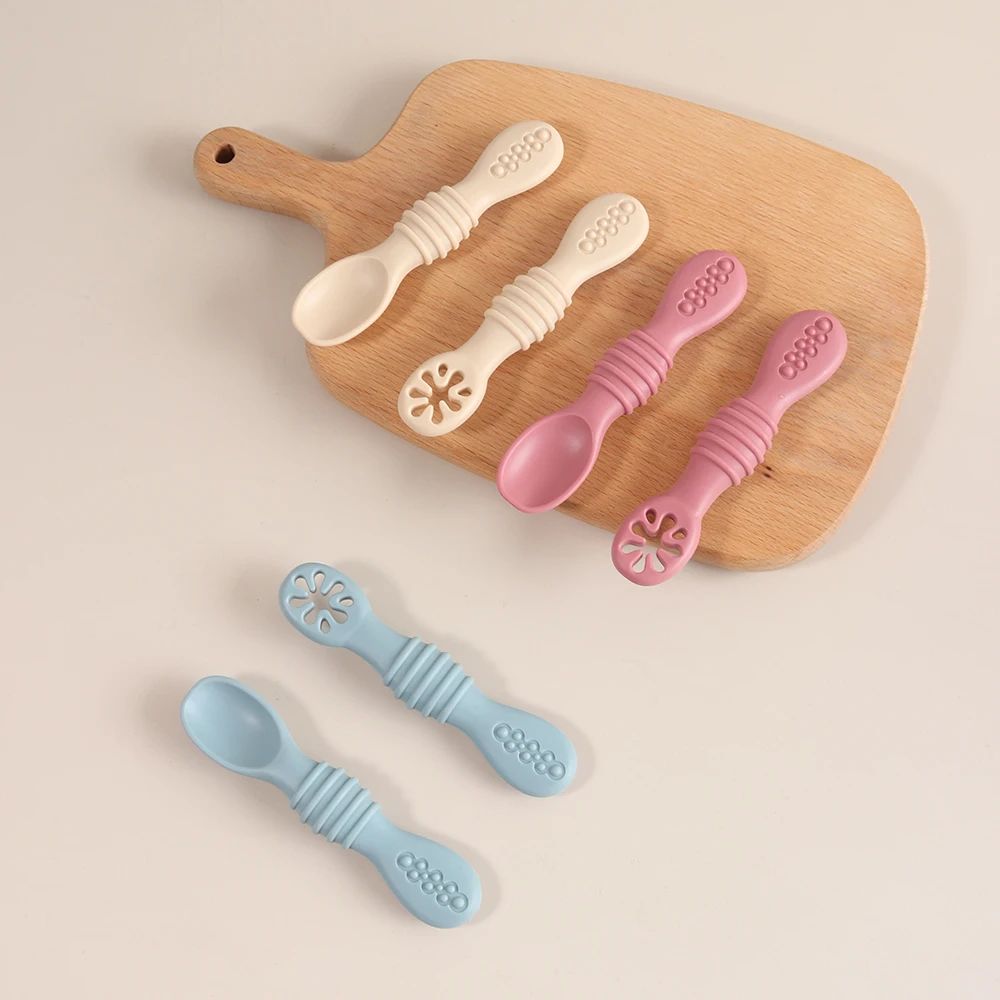 2PCS Silicone Baby Feeding Spo - Baby Led Weaning Set recension och pris