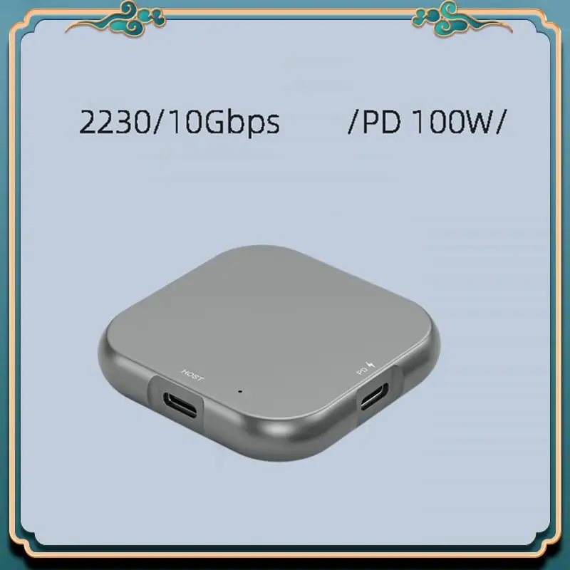 (Baru)-Enclosure SSD Nvme 2230 M.2 Magnetik 2230 M.2 Nvme SSD Enclosure PD 100W Pengisi Daya Cepat