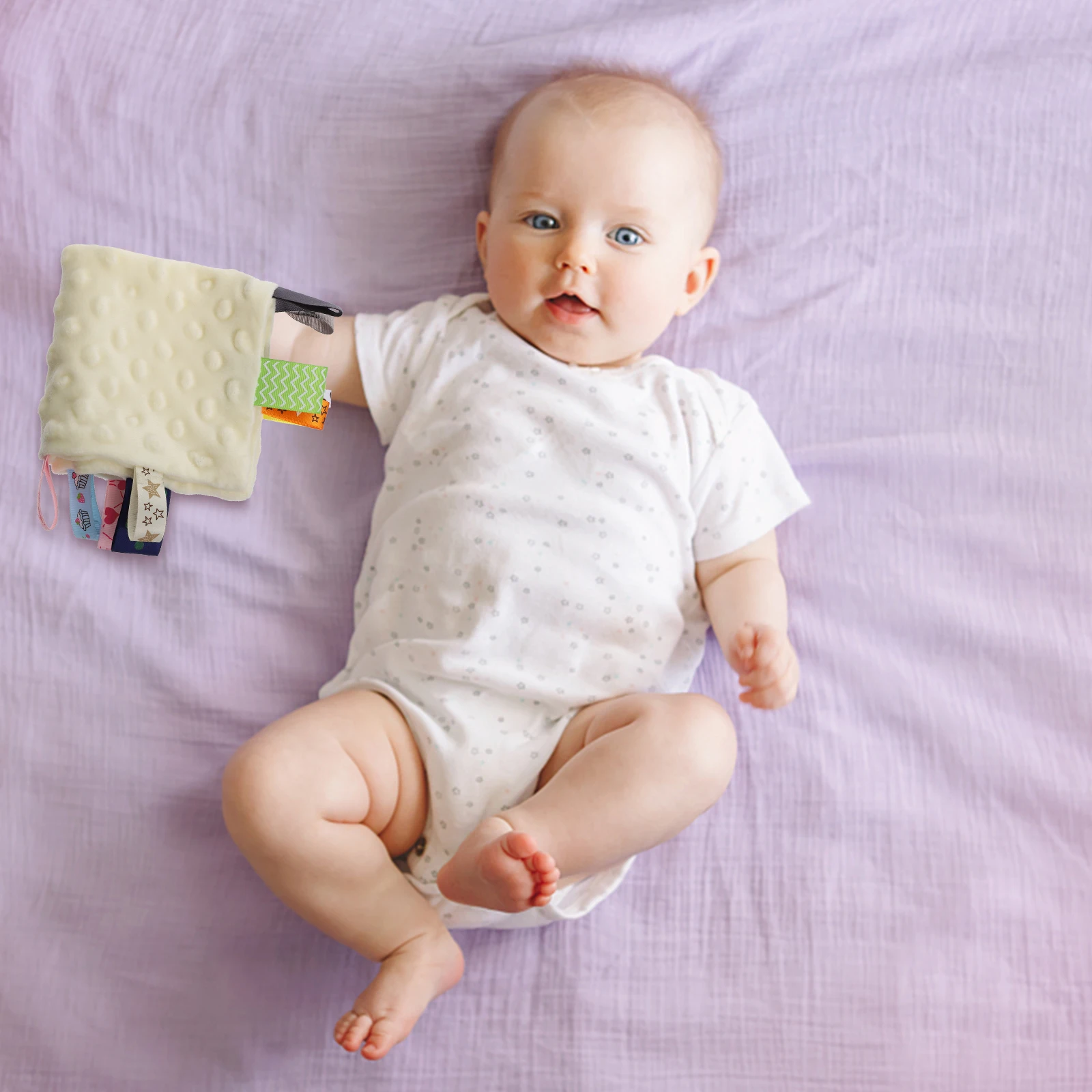 Toalla calmante para bebé, chupete de algodón suave, pañuelo para niños, juguete para recién nacido, toalla cálida para Saliva infantil, enfermería