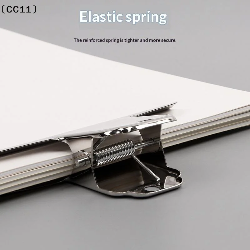 12pcs Stainless Steel Large Mountain Clip Art Drawing Board Clip Metal Binder Office Bill Clip Metal Clip Iron Clip〔CC11〕