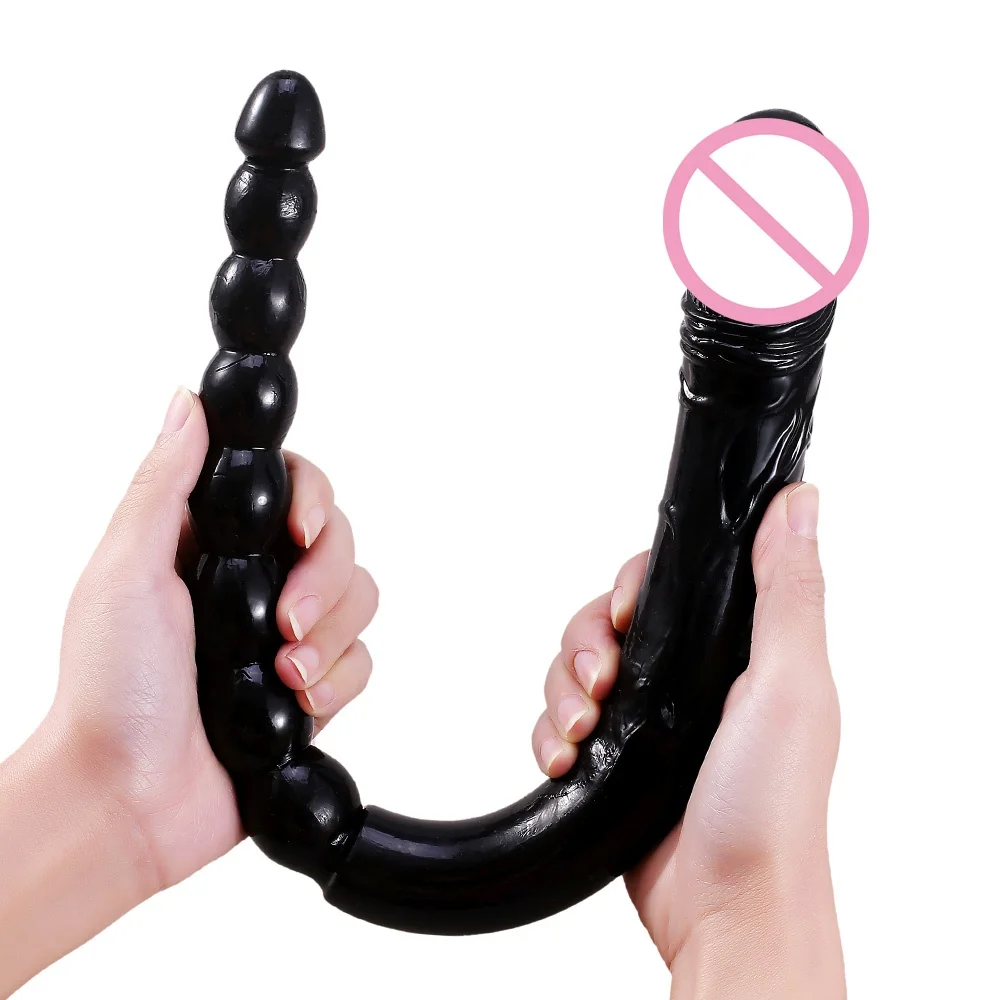 47cm/18.5inch Long Double Dildo Big Size for Couples Lesbian Vagina Masturbation Anal Massage Anus Dilators Toy Sexual Wellness