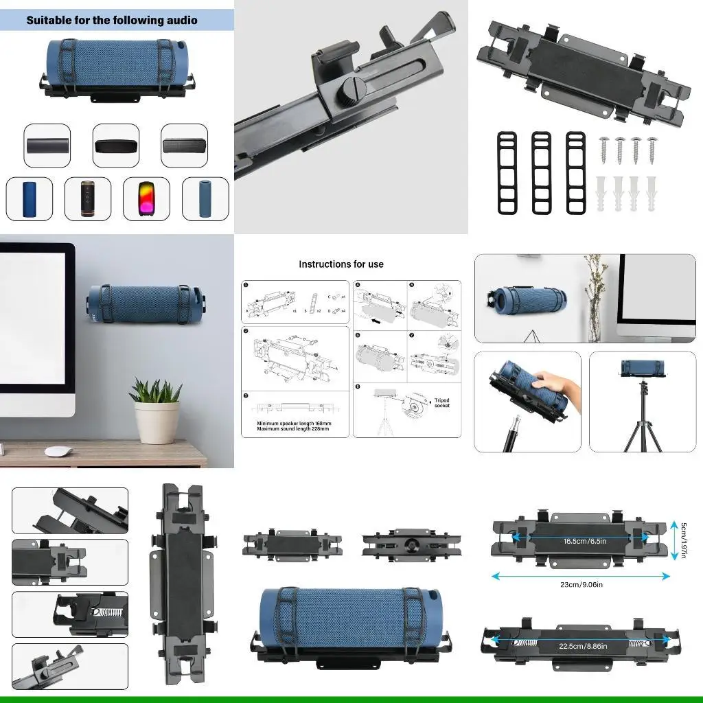 U55C Metal Soundbar Display Stand Wall Mount Holder Bracket voor -luidsprekers